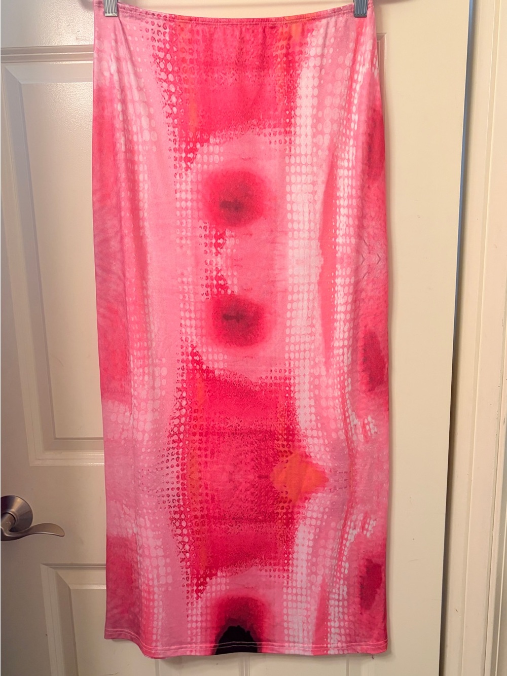 Artsy print maxi skirt/cover-up